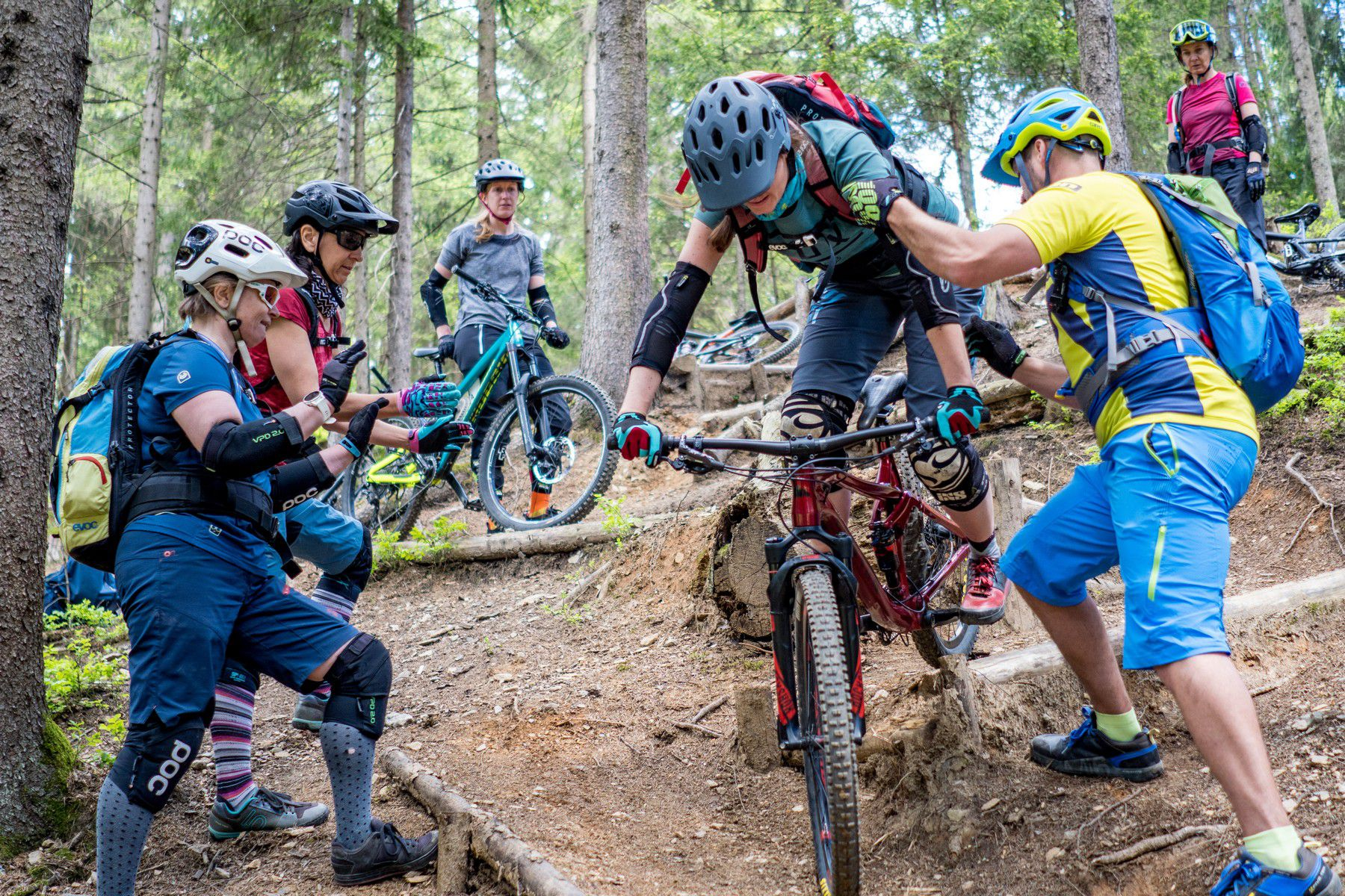 Mountainbike Camp für Verein Velochicks in Villach – Gruppe Spitzkehren Tag 1+2